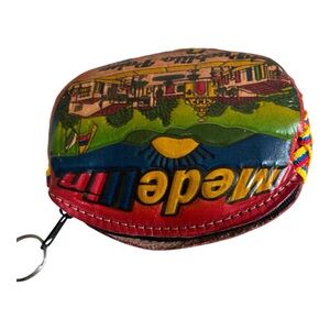 Colombia Medellín Hand Crafted Leather Mini Coin Purse Bag